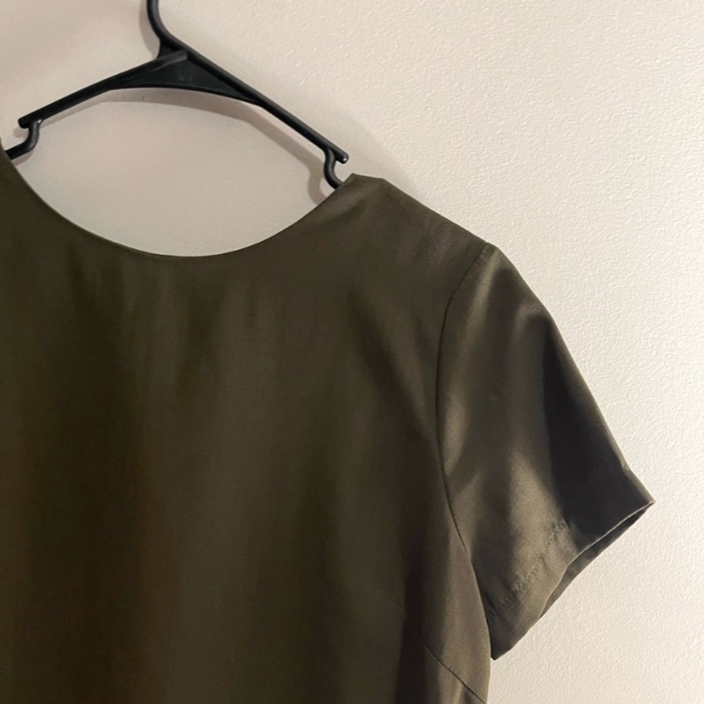 Lulus Olive Green Short Sleeve Dress - Picture 8 of 13